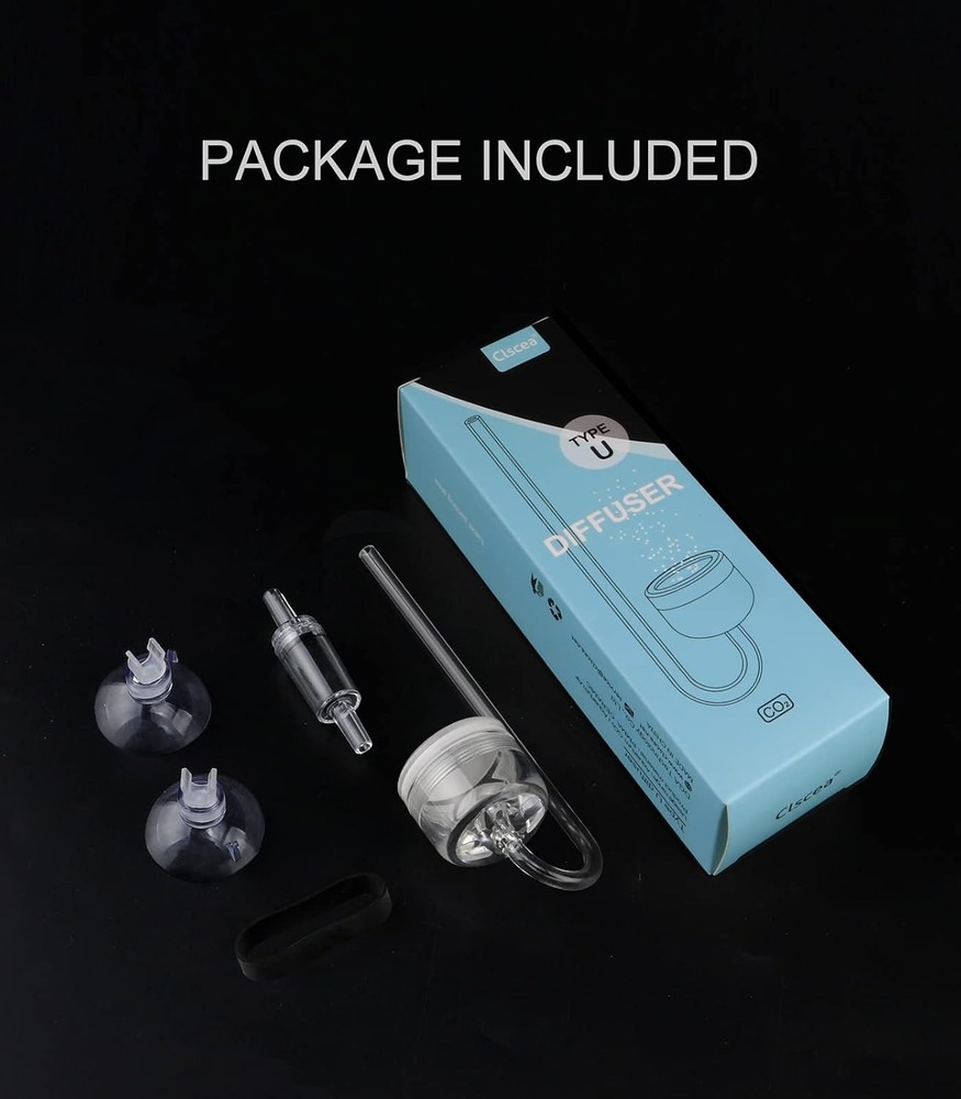 Acrylic CO2 Diffuser with Integrated Bubble Counter for diffuser(L)