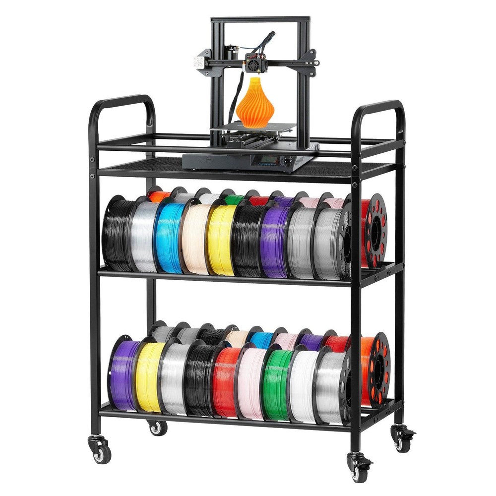 Smart 3 Tier Filament Organizer 280lb Durable Use Adjustable Heights