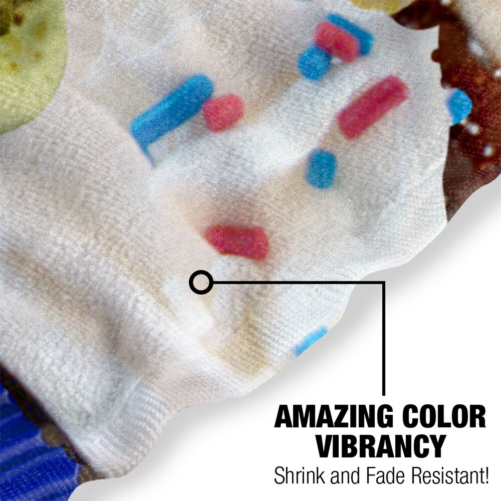 Cupcakes Beach Towel, 30"x60", Beach Towel