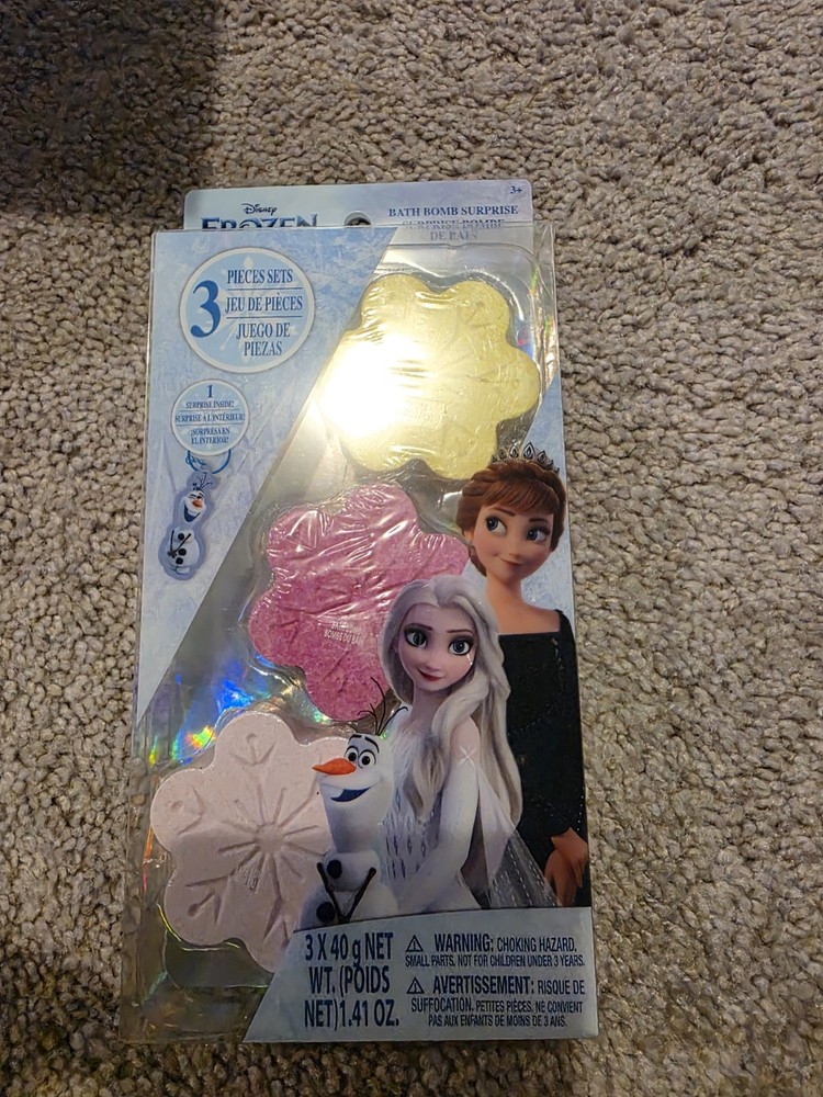 Frozen 3 pack Bath Bomb Surprise, 1 Surprise inside! - NEW