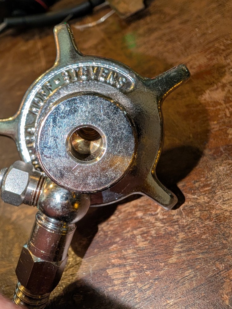 Twin Probe Keg Coupler Hoff Stevens Inc US PAT 3,228,413 NOS