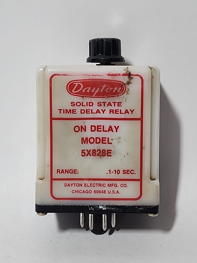 DAYTON 5X828F Time Delay Relay