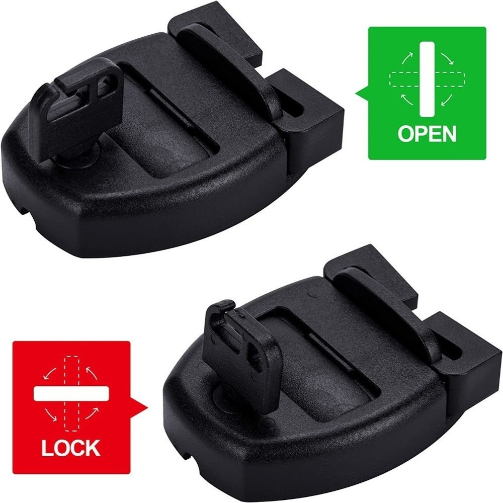 Adjustable Spa Bathtub Cover Latch Kit with Keys and Secure Locking Clips