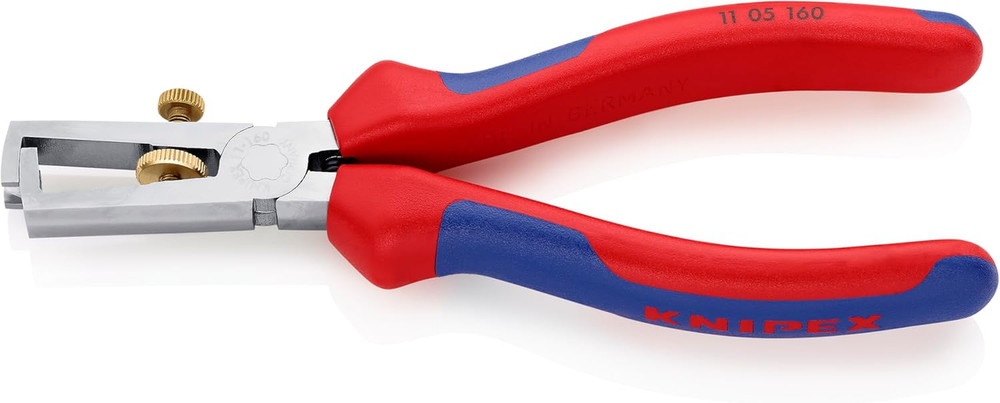 - End-Type Wire Stripper, Chrome, Multi-Component (1105160), 6.25