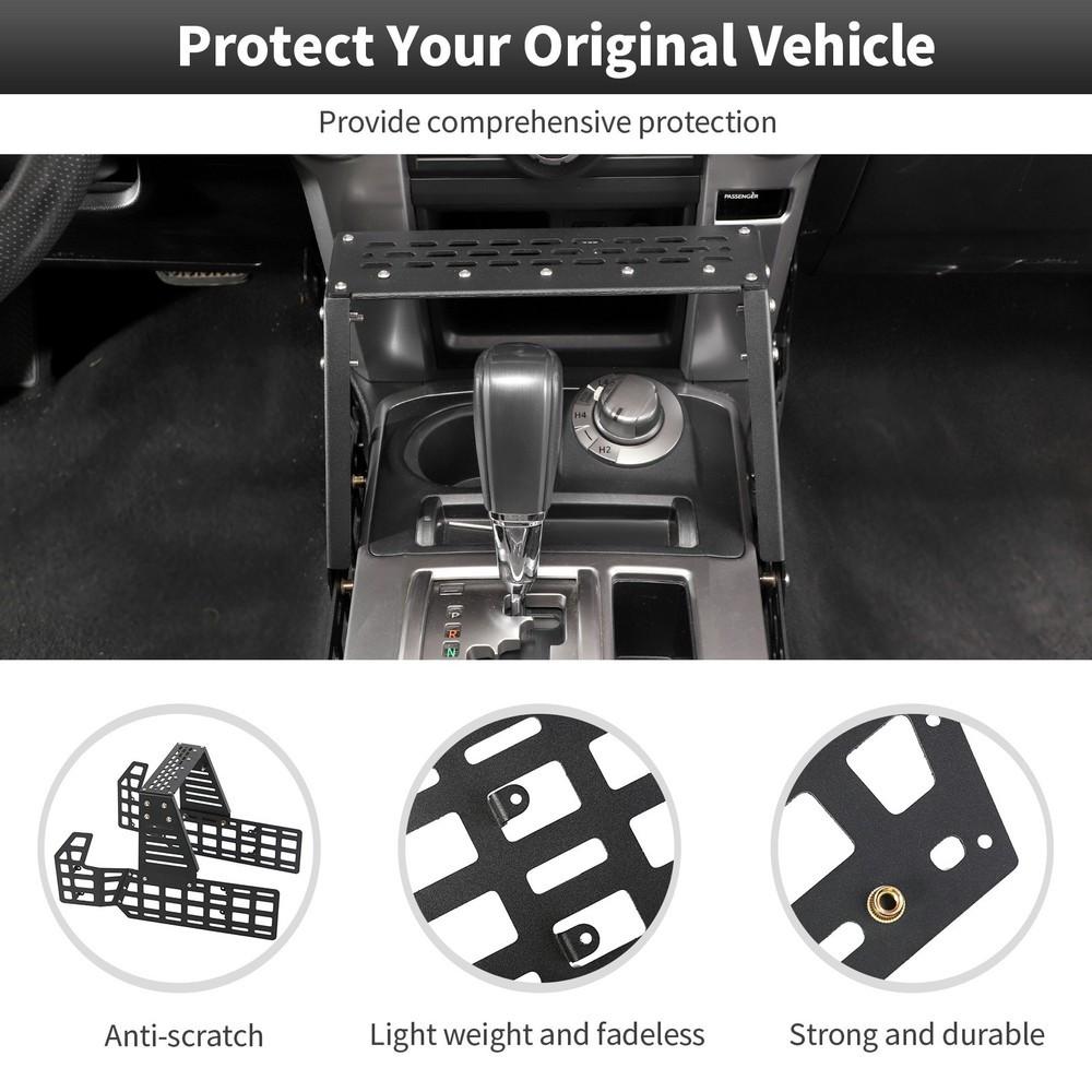 Fits For 4runner 2010+ Center Console MOLLE PANEL Bracket Rack