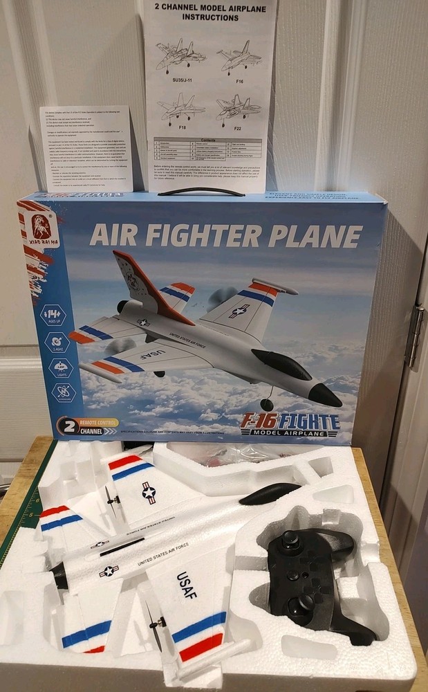 F-16 Fighter Jet USAF Model Airplane with Remote Control