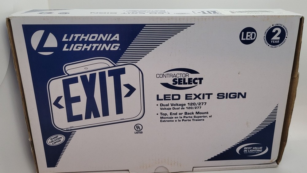 Lithonia Lighting Contractor Select LED Emergency EXIT SIGN LIGHT