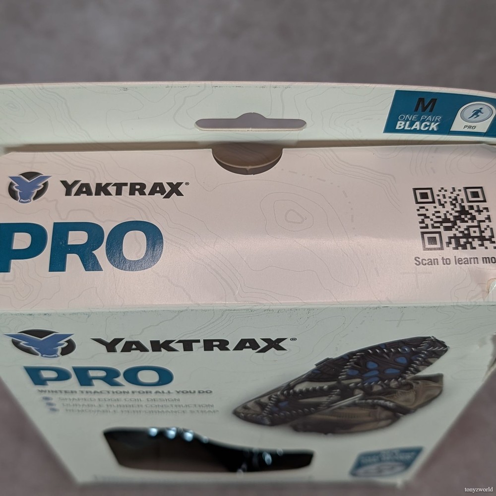 Yaktrax Pro Traction Cleats for Snow & Ice Size Medium Open Box