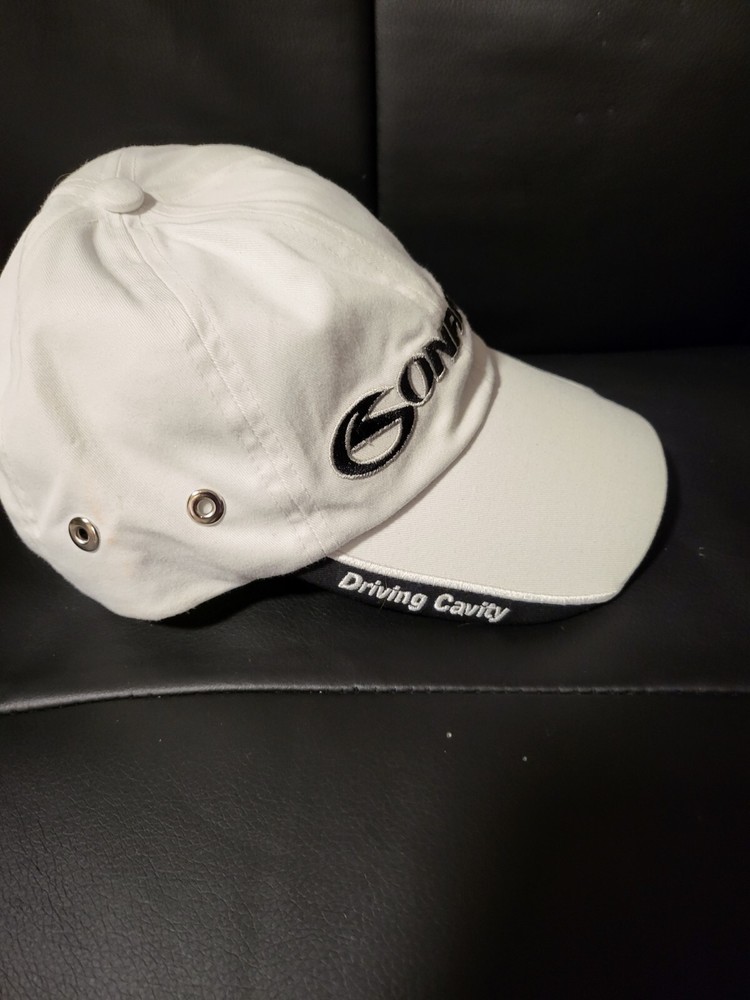 Conartec Golf Adjustable hat White/Black Embroidery