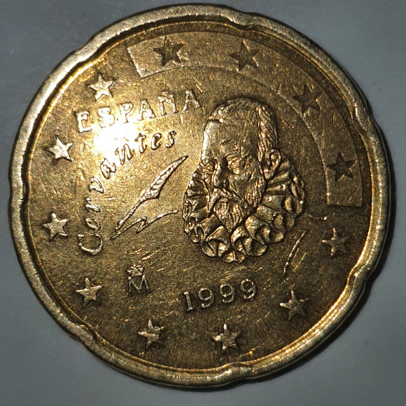 20 euro cents 1999 Cervantes