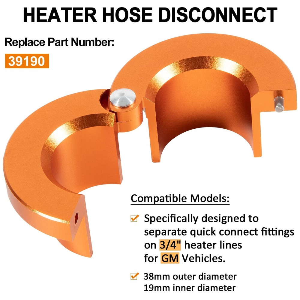 GM Heater Hose Quick Disconnect Tool for 3/4" Heater Line Replacement