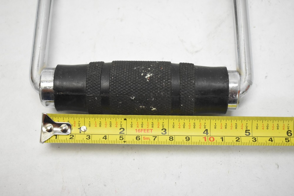 CAP Barbell Stirrup Handle 4.5in Cable Attachment Black Rubber Grip Gym Training