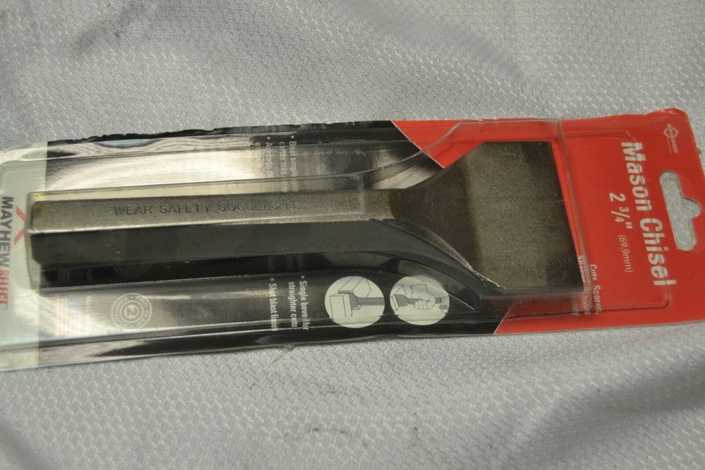 New Mayhew Select 35802 2-3/4" x 7-1/2" Mason Masonry Chisel