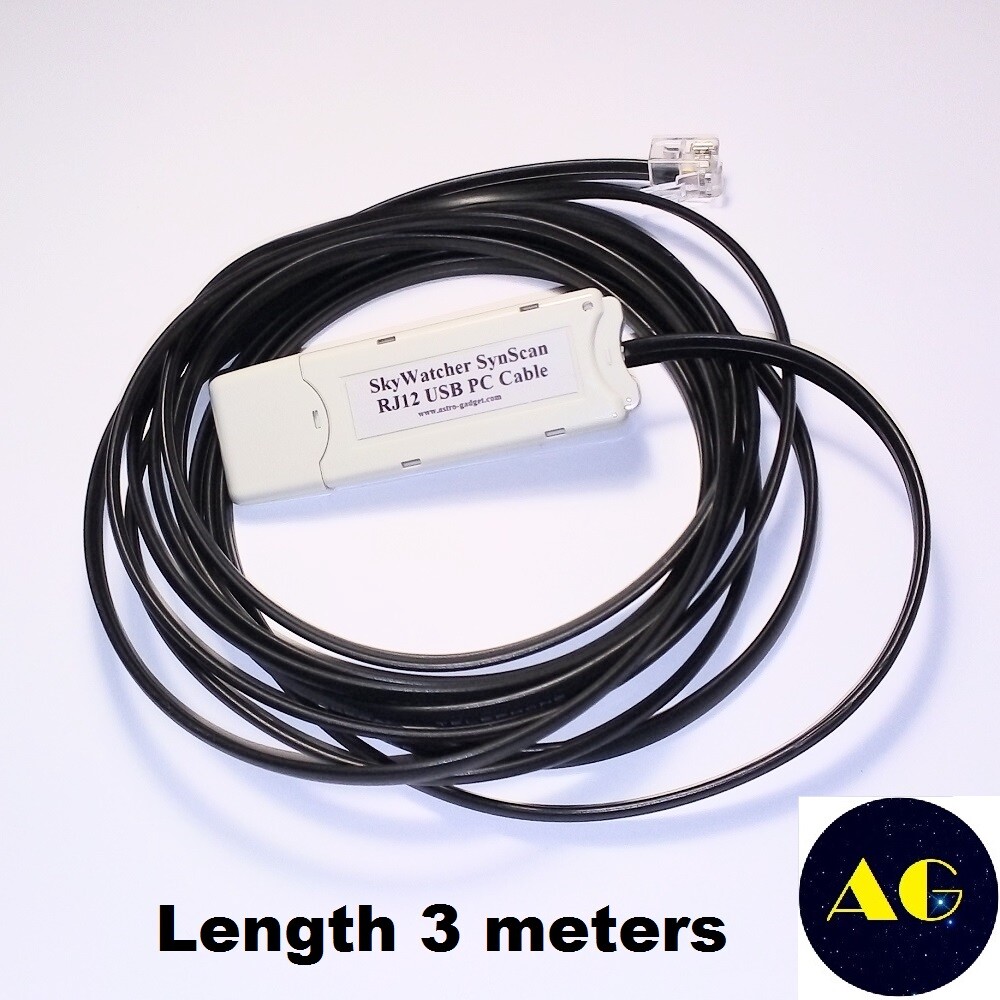 SkyWatcher SynScan USB PC Interface Cable 3m for SkyWatcher SynScan mounts