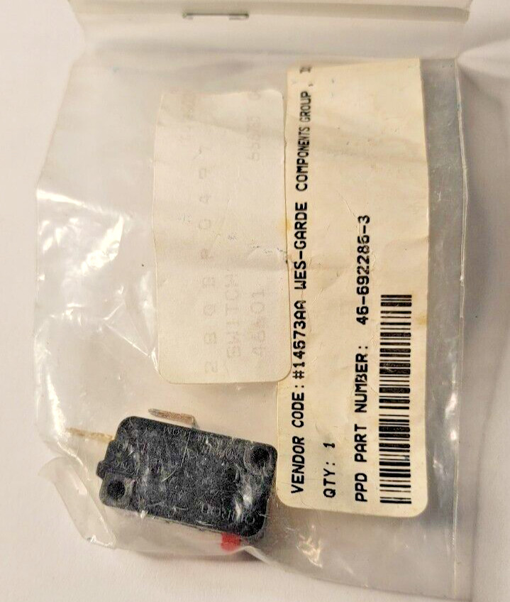Frigidaire 46-692286-3  Micro Switch For Microwave