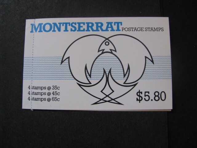Montserrat Stamp Complete Fish Booklet from 1981 Never Hinged Unused