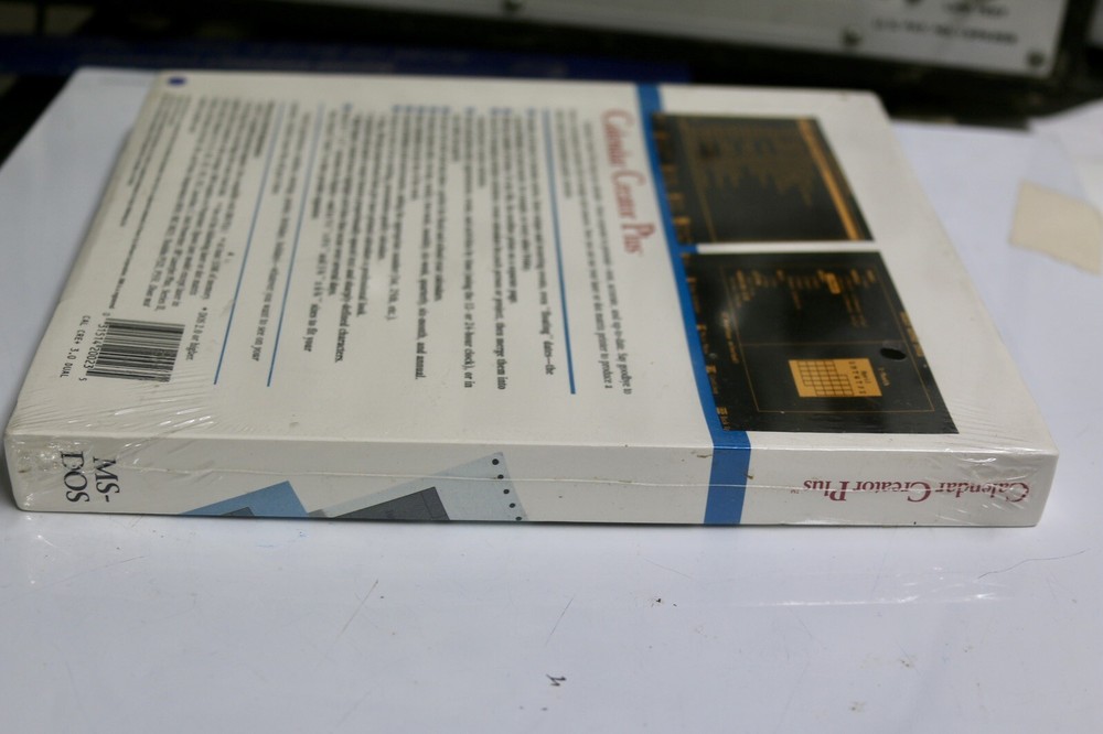 Vintage SEALED Calendar Creator Plus for MS-DOS