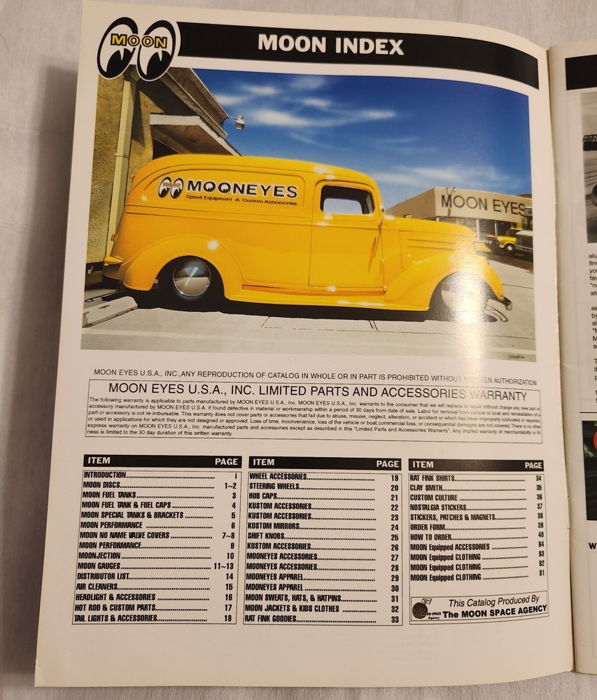 Moon Equipped 2005 Catalog - Collector item Moon Eyes