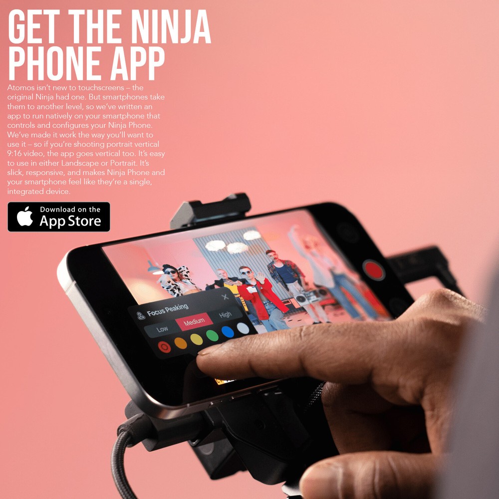 Atomos Ninja 10 Bit Video Co Processor Phone with AtomX Monitor Mount Bundle