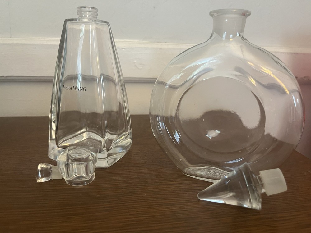 Large Shalimar And Vera Wang Empty Bottles