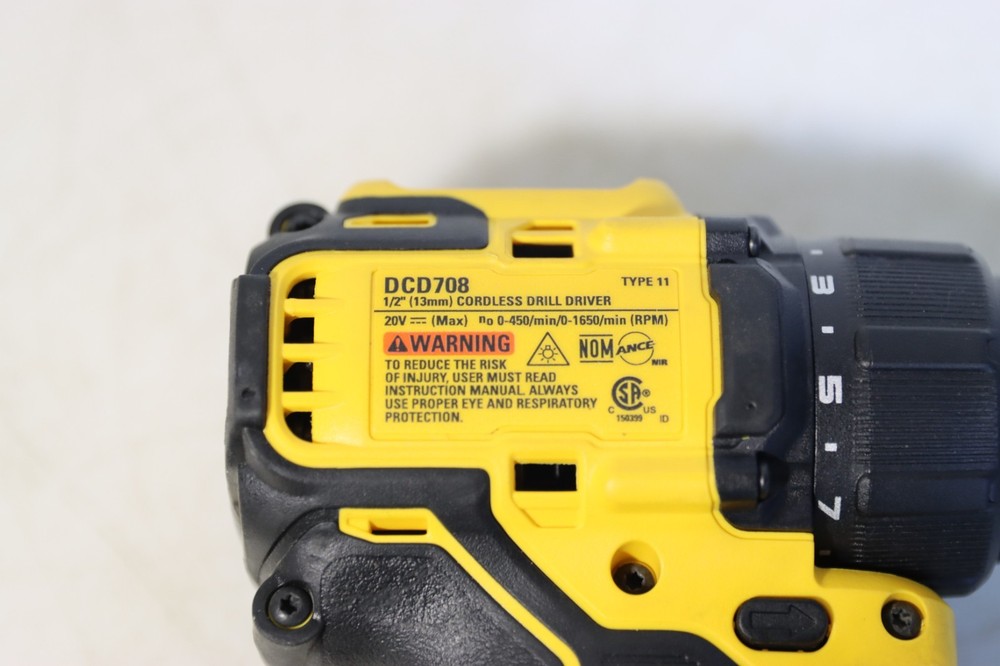 DEWALT DCD708B ATOMIC 20V MAX Brushless Cordless 1/2" Drill/Driver - Tool Only