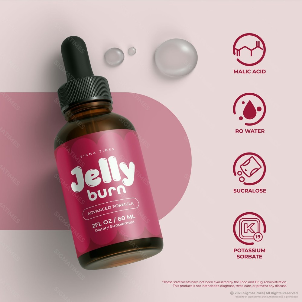 Jelly Burn Drops, Metabolism Support & Weight Loss Liquid Formula - 2 Pack