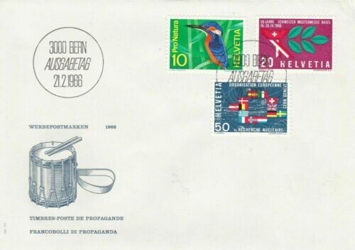 Switzerland 1966 Publicity Issue FDC Bern cancel Unaddressed VGC
