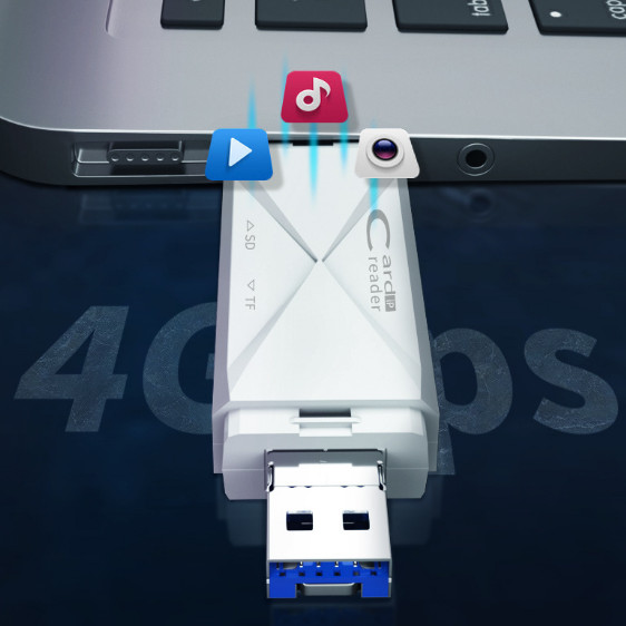 Multifunction Portable Memory Card Reader USB/Type-C TF SD Card OTG Card Reader