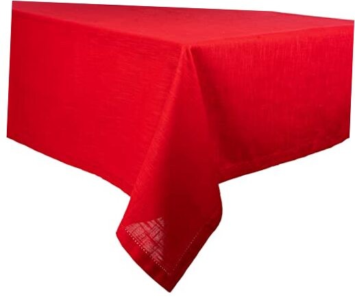 Easter Tablecloths Rectangular 63x88 – 100% Cotton 88" x 63" (Rectangular) Red