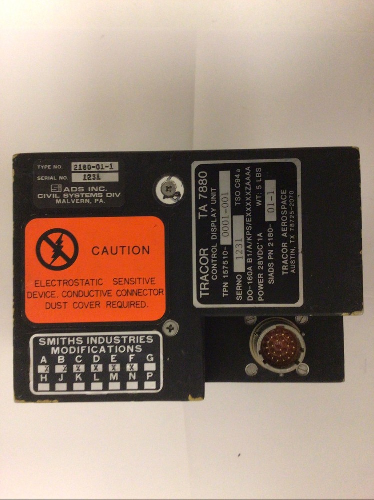 Tracor Control Display Unit C-11839/ARN-148