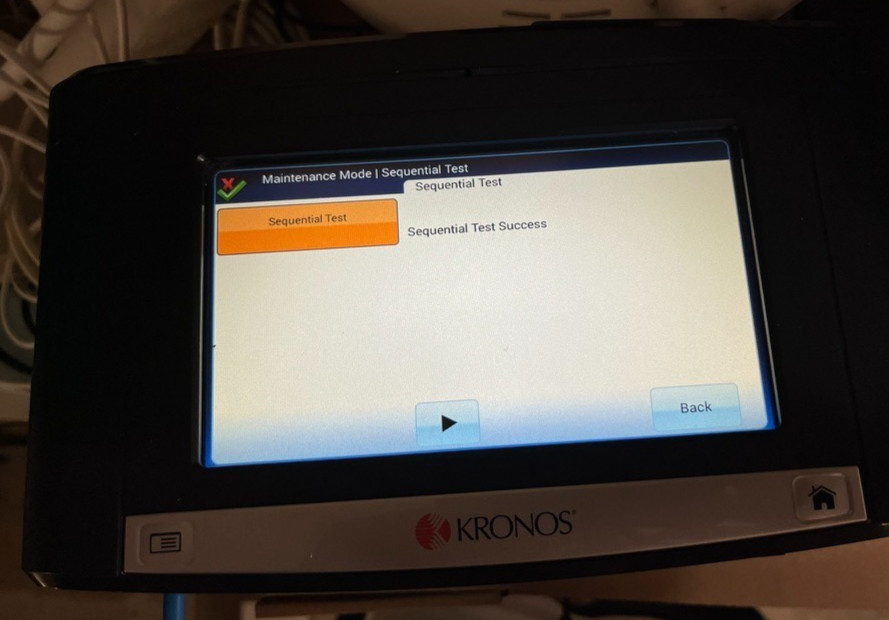 Kronos 8609100-007 InTouch 9100 Time Clock tested