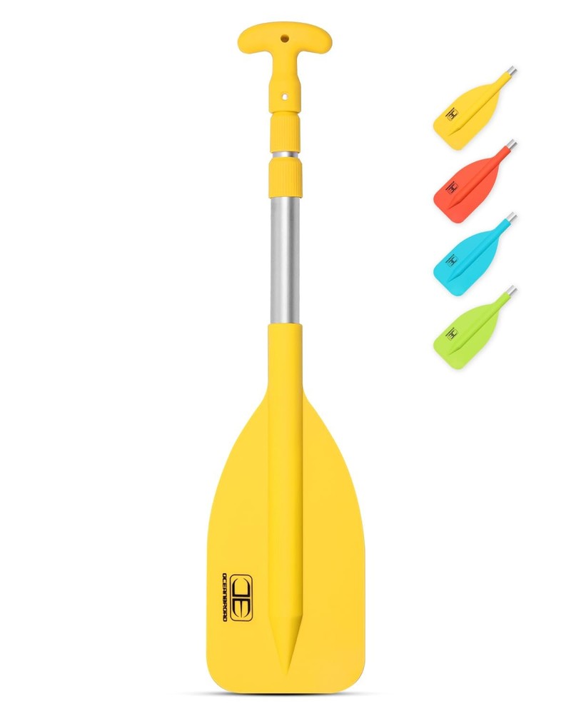 OCEANBROAD Telescoping Emergency Paddle 26''-54'' 26''-54''(1-pack), Yellow