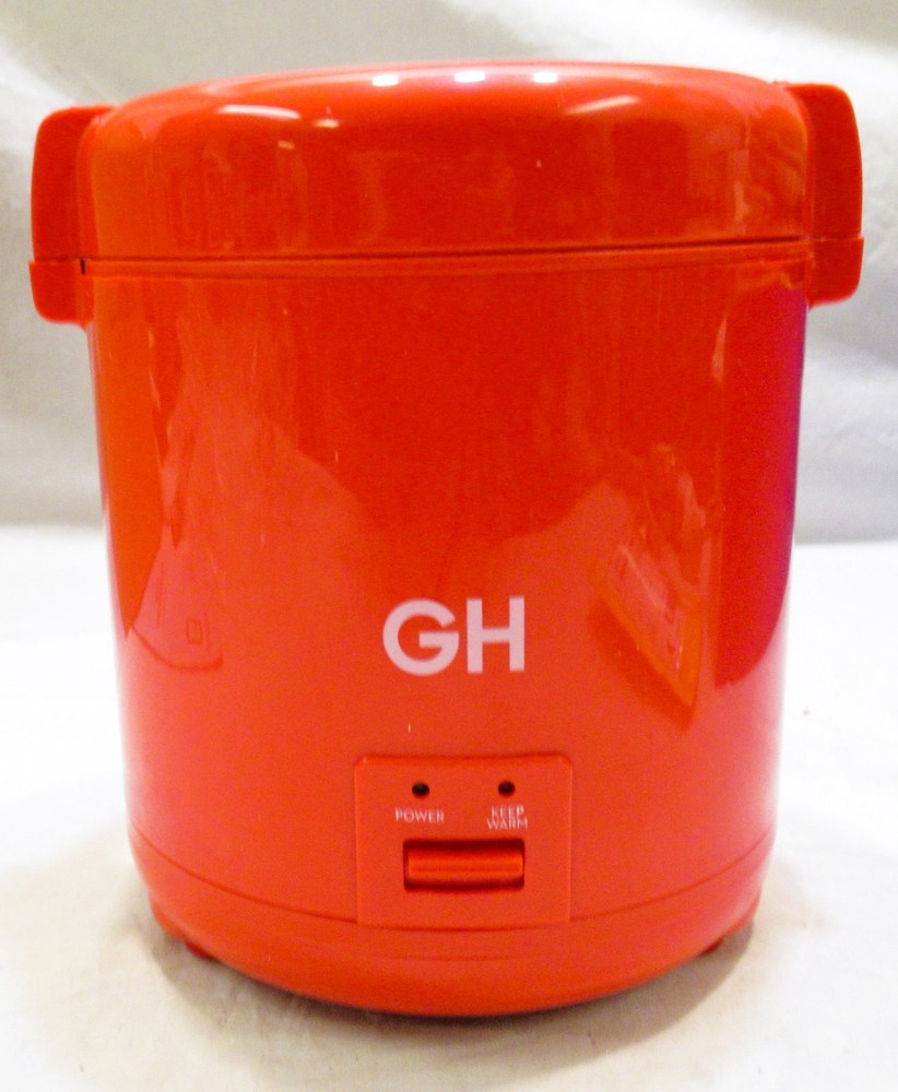 Good Housekeeping 3 Cup One Button Mini Multi-Cooker Red w/ Accessories