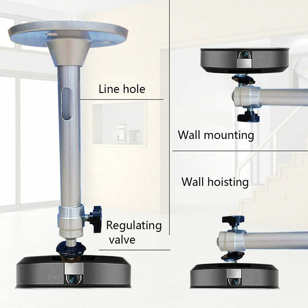 Universal 18cm 22cm LCD DLP Mini Projector Ceiling Wall Mount Bracket Aluminium
