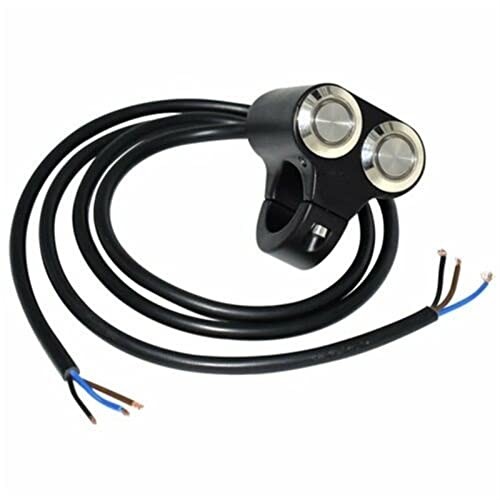 7/8" Motorcycle Handlebar Control Switch Dual Horn Button for Start Kill