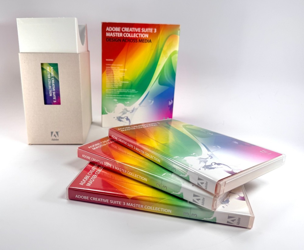 Adobe Creative Suite 3 Master Collection CS3 Mac Complete w/ Discs Manuals