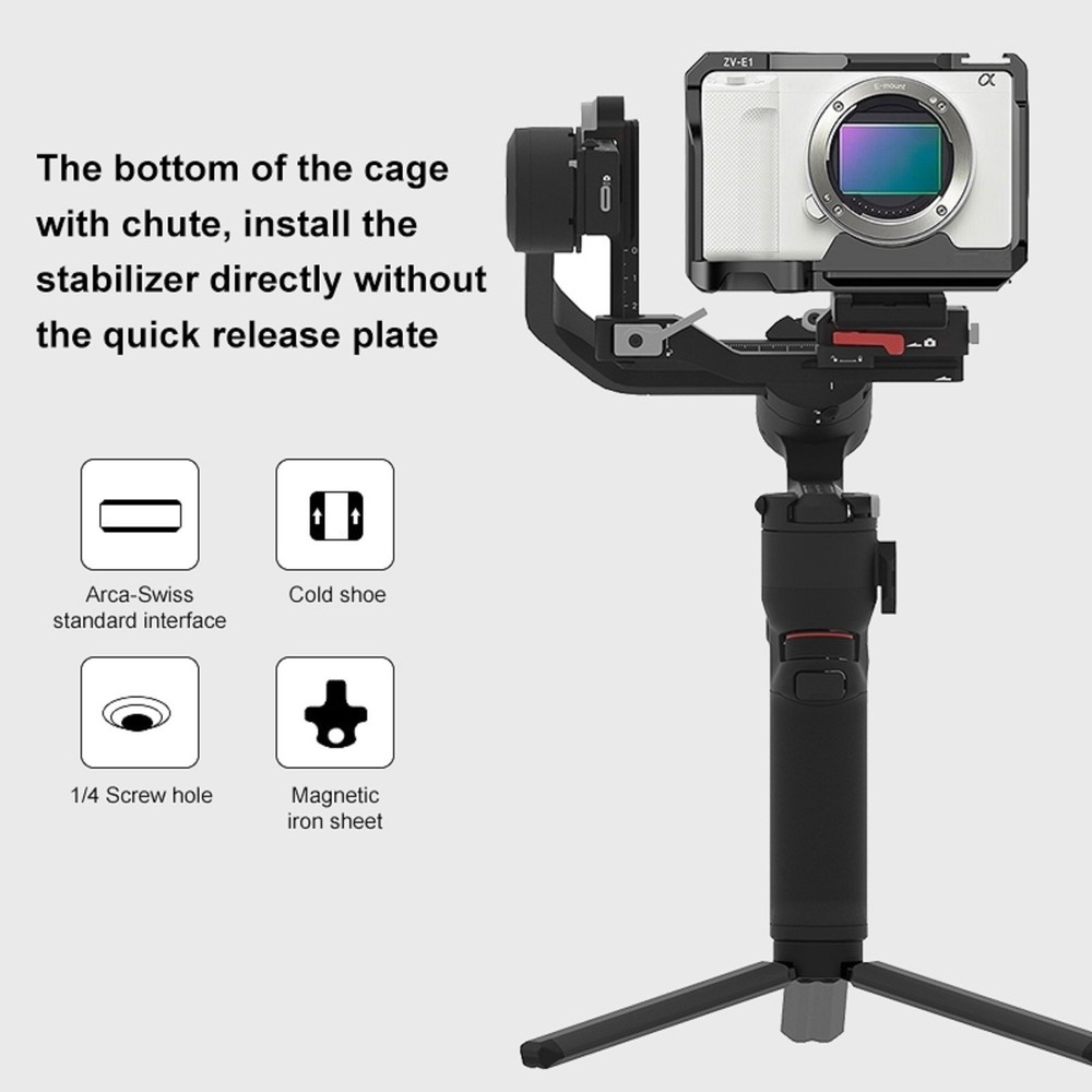 Aluminum Rabbit Cage Protective Case Frame Accessories For Sony ZV-E1 Camera