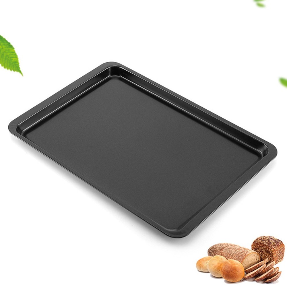 Rectangular Carbon Steel BBQ Cooking Plate Non Stick Pizza Bakeware Tray