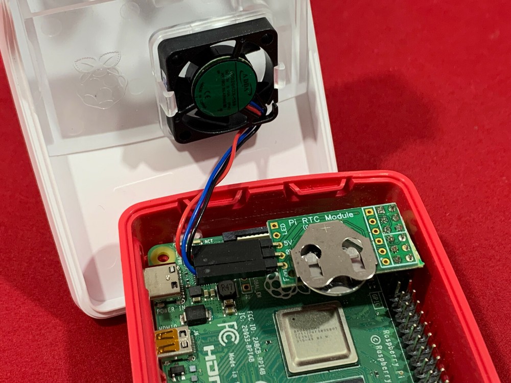 Pi 4 Raspberry Pi RTC Real Time Clock+Temp SensorFan and Heatsink compatable