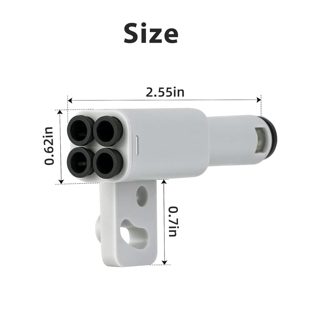 3DTOOLS Bamboo Lab 3D Printer Part 4-in-1 PTFE Adapter, Material Pipe Expansion