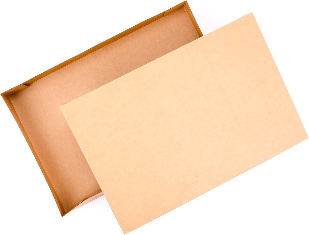Medium Kraft Gift Boxes with Lids – 5-Pack for Shirts, Birthdays & Weddings