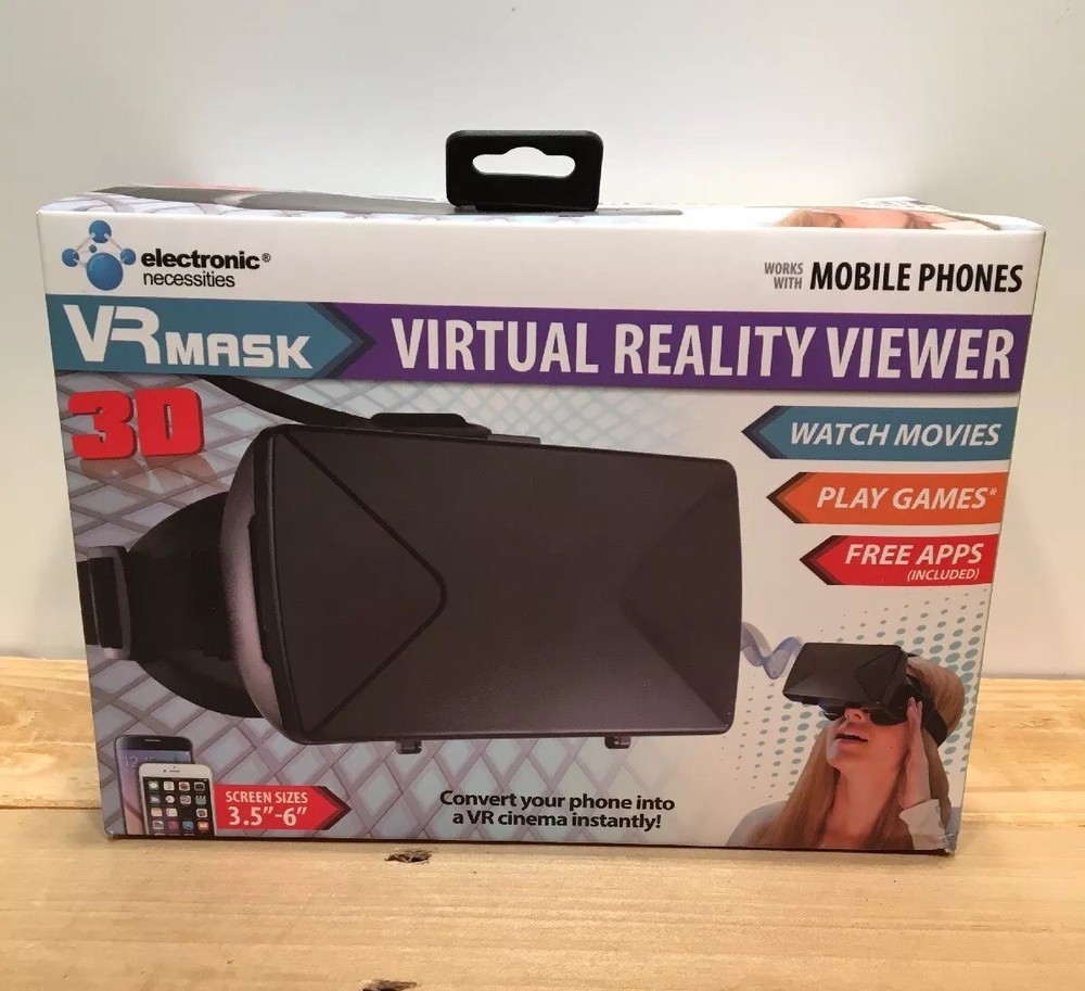 ELECTRONIC NECESSITIES VIRTUAL REALITY VIEWER 3D GLASSES MASK