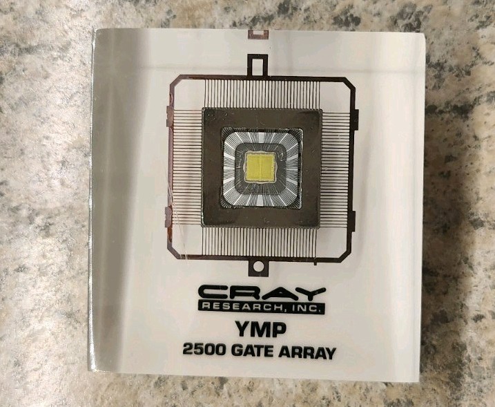 Cray Research   |  Cray Y-MP 2500 Gate-Array Chip Paperweight