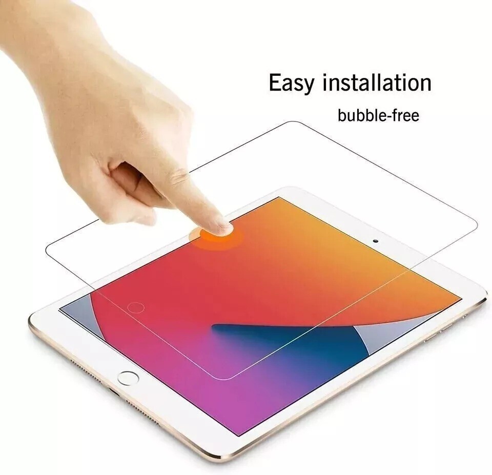 {3-Pack} HD Clear Tempered Glass Screen Protector For iPad 10.2 7th 8th 9th Gen