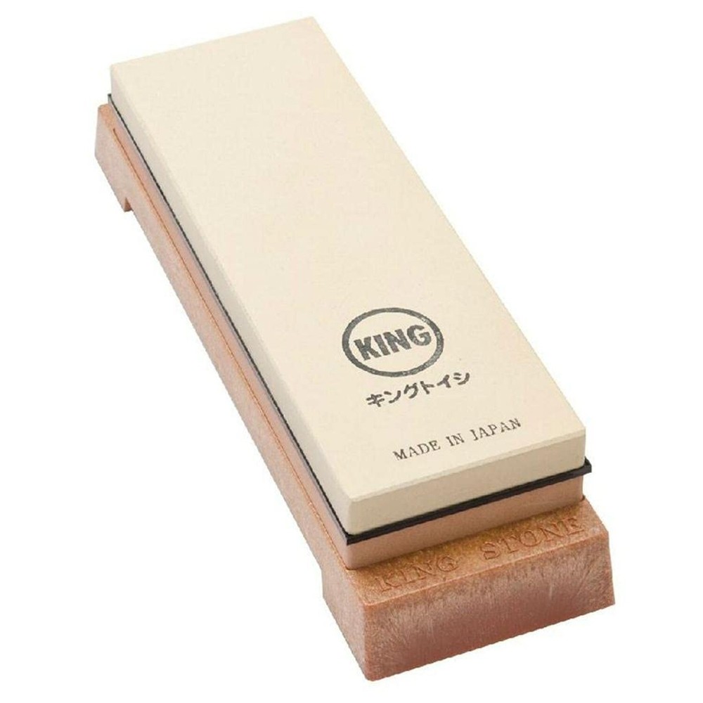 KING KW65 1000/6000 Grit Combination Whetstone with Plastic Base
