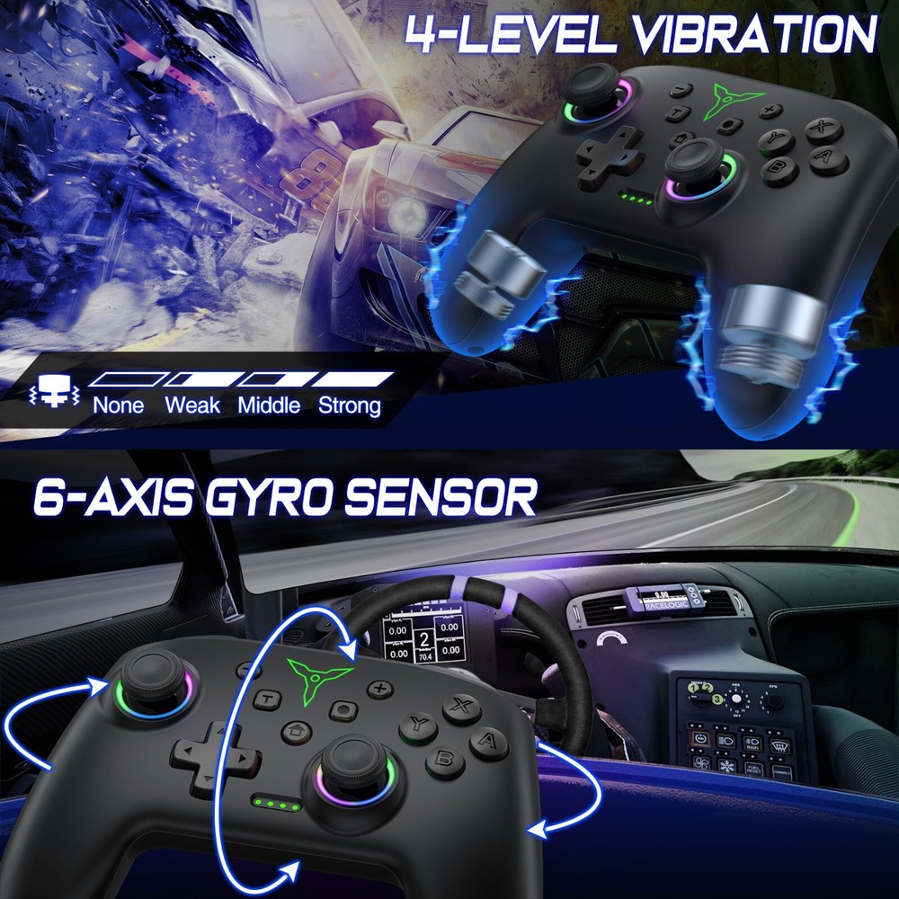 Wireless Switch Pro Controller For Nintendo Switch/OLED,Windows PC IOS Android