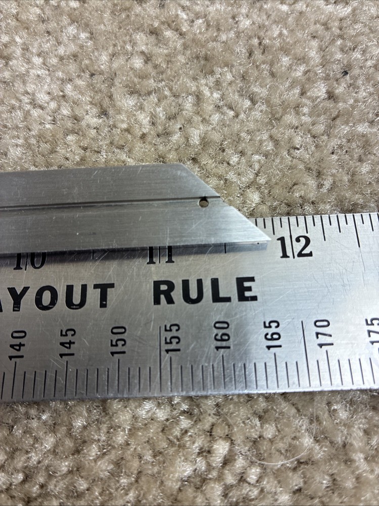 VIS UNIVERSAL BEVEL PRECISE PROTRACTOR SQUARE W/ FINE ADJUSTMENT 12" BLADE