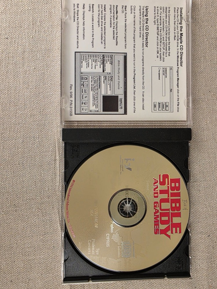 Best of Bible Study and Games PC CD-ROM Windows Educational Software