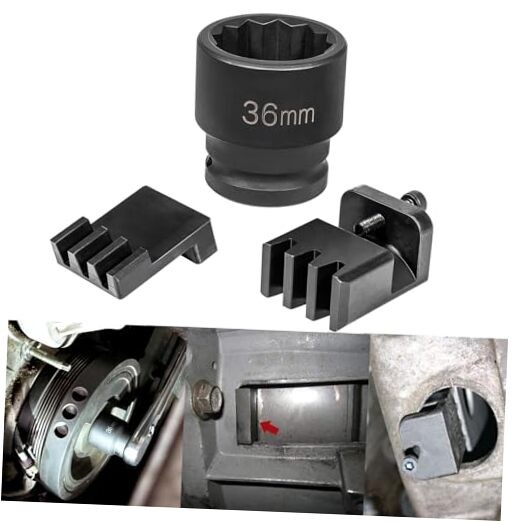 22100 Flywheel Locking Tool with 36mm 3/4" Drive Harmonic Balancer Socket for