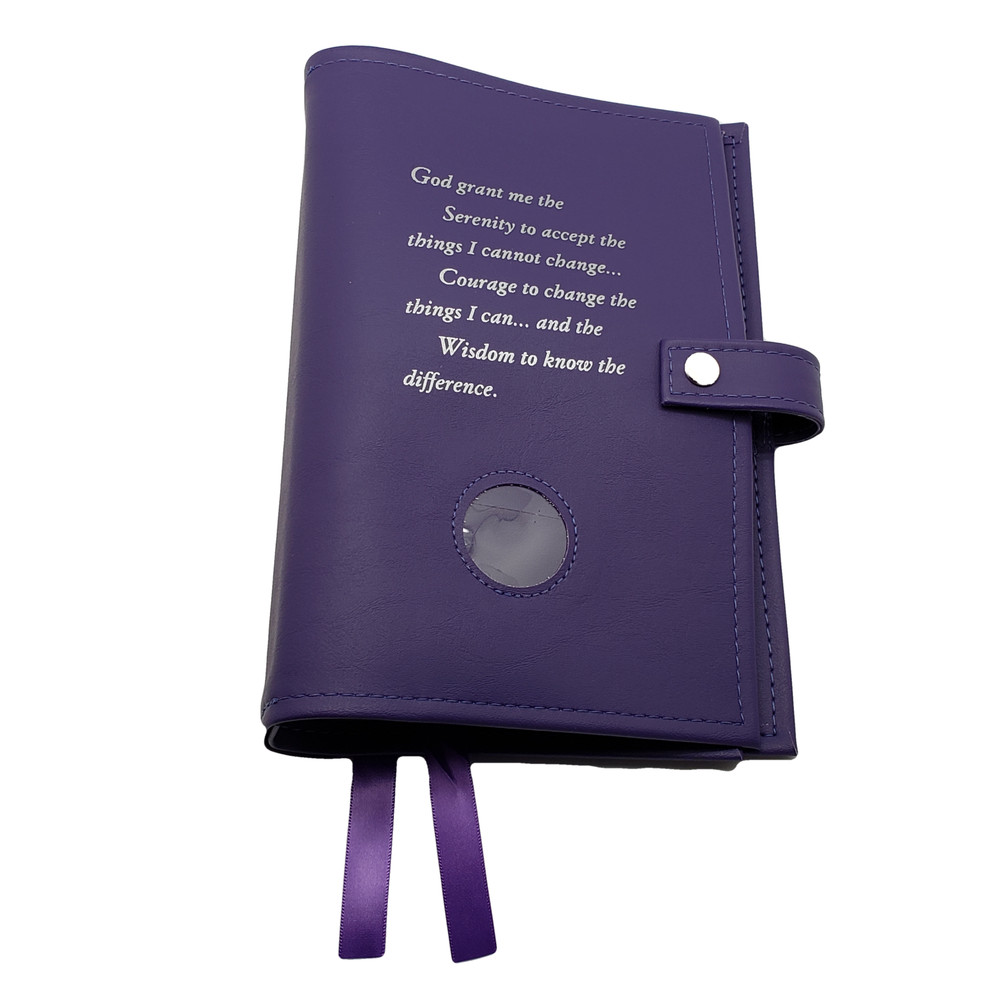 Narcotics Anonymous Purple Deluxe Double NA Book Cover